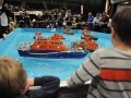 Lifeboats performing a model rescue